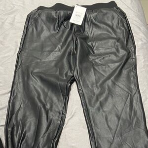 Splendid Black Faux Leather Pants